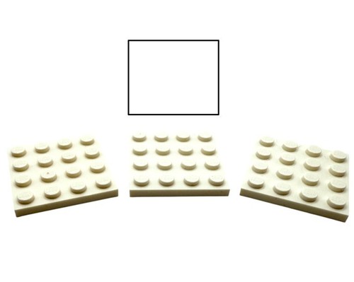 Lego platte 4x4 weiß - 4x4,
